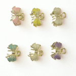 Enamel Bow Metal Hair Clips – Pastel Shades | (01 Number)